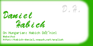 daniel habich business card